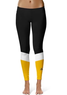 Arkansas Pine Bluff Golden Lions Womens Black Colorblock Plus Size Athletic Pants