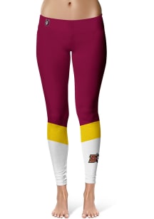 Vive La Fete Bloomsburg University Huskies Womens Maroon Colorblock Plus Size Athletic Pants