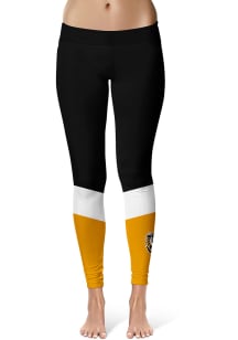 Fort Hays State Tigers Womens Black Colorblock Plus Size Athletic Pants