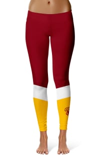 Iowa State Cyclones Womens Red Colorblock Plus Size Athletic Pants