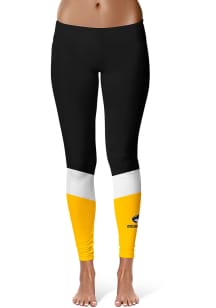 Michigan Tech Huskies Womens Black Colorblock Plus Size Athletic Pants