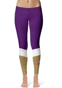 North Alabama Lions Womens Purple Colorblock Plus Size Athletic Pants