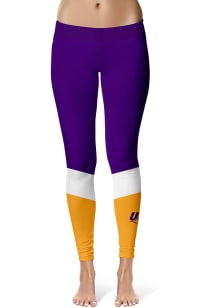 Northern Iowa Panthers Womens Purple Colorblock Plus Size Athletic Pants