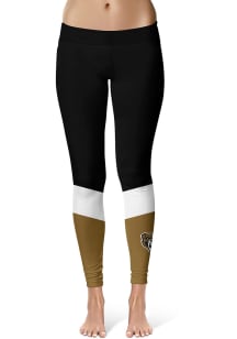 Oakland University Golden Grizzlies Womens Black Colorblock Plus Size Athletic Pants
