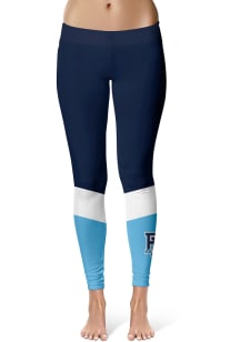 Rhode Island Rams Womens Navy Blue Colorblock Plus Size Athletic Pants