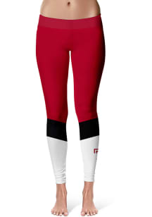 Temple Owls Womens Red Colorblock Plus Size Athletic Pants