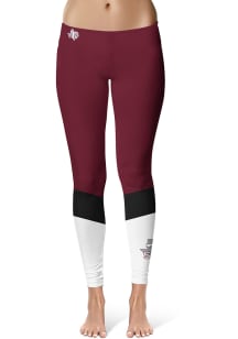 Texas Southern Tigers Womens Maroon Colorblock Plus Size Athletic Pants
