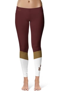 Texas State Bobcats Womens Maroon Colorblock Plus Size Athletic Pants