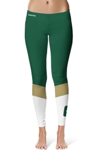 UNCC 49ers Womens Green Colorblock Plus Size Athletic Pants