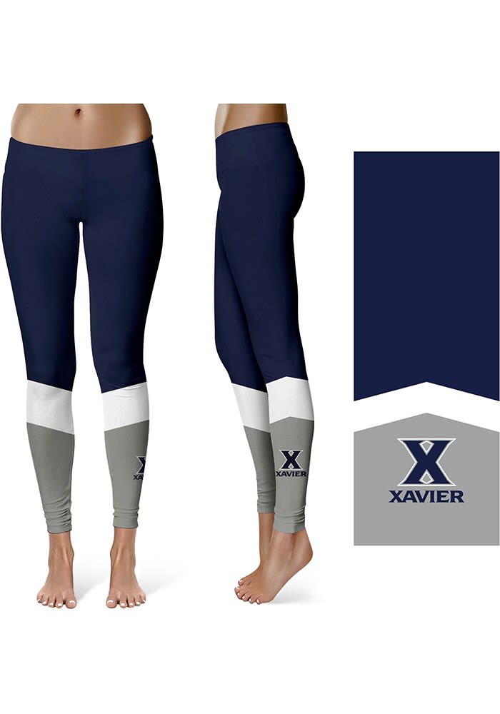 Vive La Fete Xavier Musketeers Womens Blue Colorblock Plus Athletic Pants