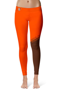 Bowling Green Falcons Womens Orange Colorblock Plus Size Athletic Pants