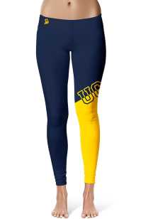 Central Oklahoma Bronchos Womens Navy Blue Colorblock Plus Size Athletic Pants