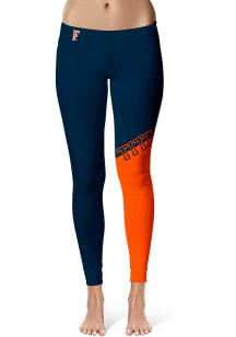 Cal State Fullerton Titans Womens Navy Blue Colorblock Plus Size Athletic Pants
