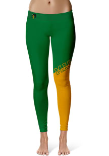 George Mason University Womens Green Colorblock Plus Size Athletic Pants