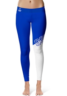 Georgia State Panthers Womens Blue Colorblock Plus Size Athletic Pants