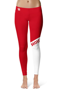 Vive La Fete Houston Cougars Womens Red Colorblock Plus Size Athletic Pants