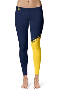 La Salle Explorers Womens Navy Blue Colorblock Plus Size Athletic Pants