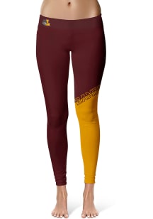 Loyola Ramblers Womens Maroon Colorblock Plus Size Athletic Pants