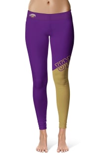 North Alabama Lions Womens Purple Colorblock Plus Size Athletic Pants
