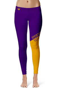 Vive La Fete Northern Iowa Panthers Womens Purple Colorblock Plus Size Athletic Pants