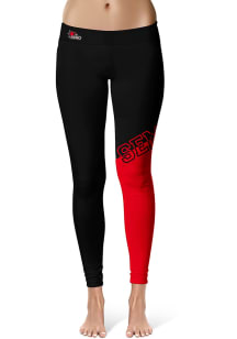 Southeast Missouri State Redhawks Womens Black Colorblock Plus Size Athletic Pants