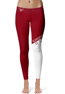 Texas Womans University Womens Maroon Colorblock Plus Size Athletic Pants