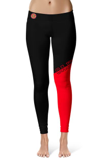 UL Lafayette Ragin' Cajuns Womens Black Colorblock Plus Size Athletic Pants