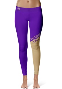 Western Carolina Womens Purple Colorblock Plus Size Athletic Pants