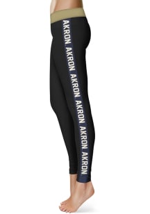 Akron Zips Womens Black Stripe Plus Size Athletic Pants