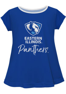 Eastern Illinois Panthers Toddler Girls Blue Script Blouse Short Sleeve T-Shirt