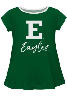 Eastern Michigan Eagles Toddler Girls Green Script Blouse Short Sleeve T-Shirt