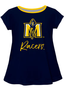 Murray State Racers Toddler Girls Navy Blue Script Blouse Short Sleeve T-Shirt