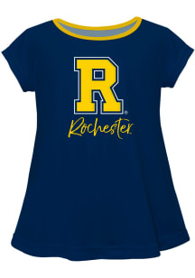 Rochester Yellowjackets Toddler Girls Blue Script Blouse Short Sleeve T-Shirt