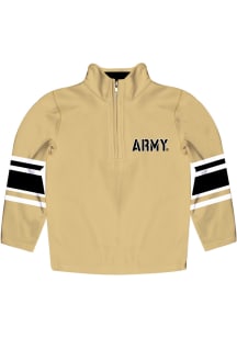 Vive La Fete Army Black Knights Toddler Gold Stripe Long Sleeve 1/4 Zip