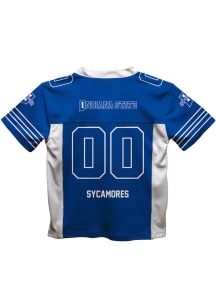 Indiana State Sycamores Toddler Blue Mesh Football Jersey