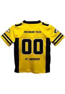 Michigan Tech Huskies Toddler Gold Mesh Football Jersey