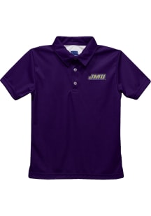 James Madison Dukes Toddler Purple Team Short Sleeve Polo Shirt