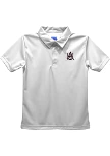 Alabama A&amp;M Bulldogs Toddler White Team Short Sleeve Polo Shirt
