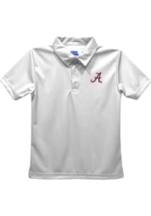 Alabama Crimson Tide Toddler White Team Short Sleeve Polo Shirt