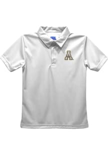 Appalachian State Mountaineers Toddler White Team Short Sleeve Polo Shirt