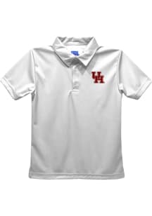 Houston Cougars Toddler White Team Short Sleeve Polo Shirt