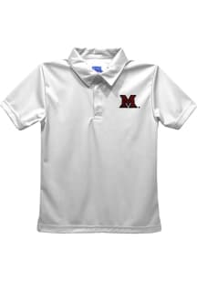 Miami RedHawks Toddler White Team Short Sleeve Polo Shirt