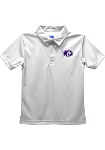 North Alabama Lions Toddler White Team Short Sleeve Polo Shirt