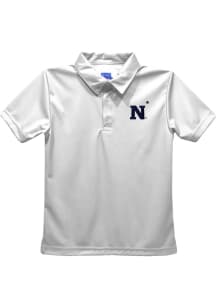 Navy Midshipmen Toddler White Team Short Sleeve Polo Shirt