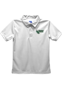 North Texas Mean Green Toddler White Team Short Sleeve Polo Shirt