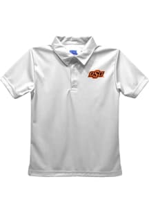 Oklahoma State Cowboys Toddler White Team Short Sleeve Polo Shirt