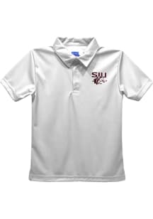 Southern Illinois Salukis Toddler White Team Short Sleeve Polo Shirt