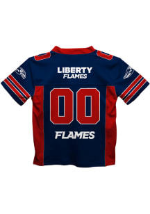 Liberty Flames Youth Blue Mesh Football Jersey