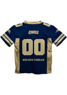 Oral Roberts Golden Eagles Youth Navy Blue Mesh Football Jersey