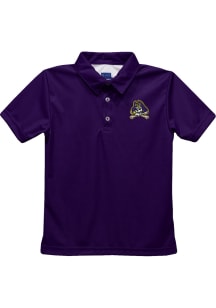 East Carolina Pirates Youth Purple Team Short Sleeve Polo Shirt